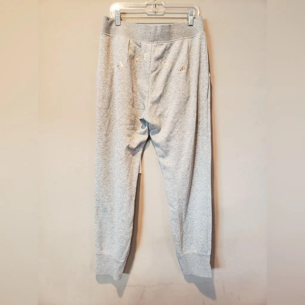 Nike Women's Light Gray Joggers with Black Drawstring size Md - Image 2