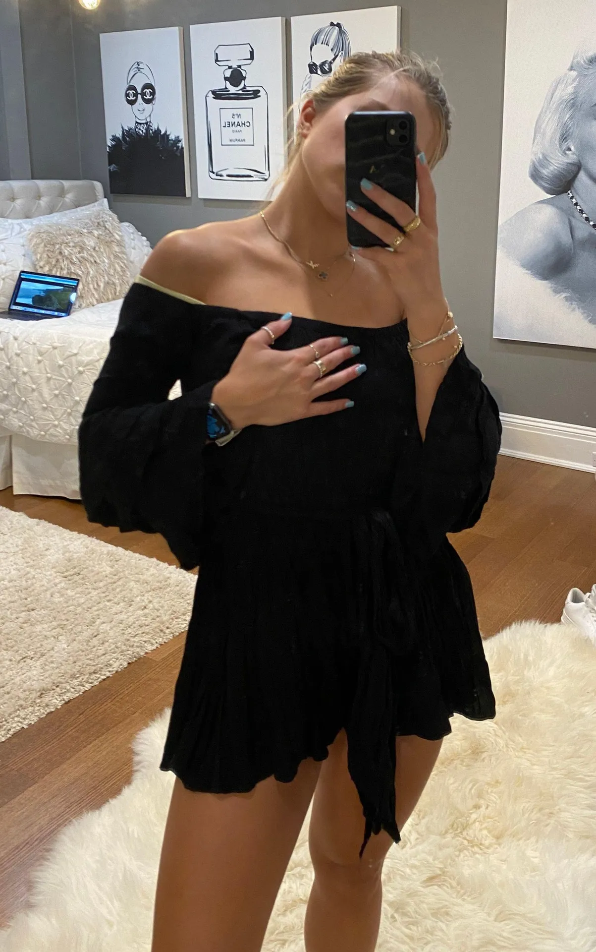 Black Romper Size M - Image 3