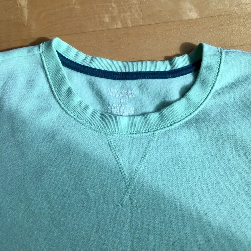 TEK GEAR Mint Green Ultrasoft Fleece Sweatshirt, Size XXL - Image 4