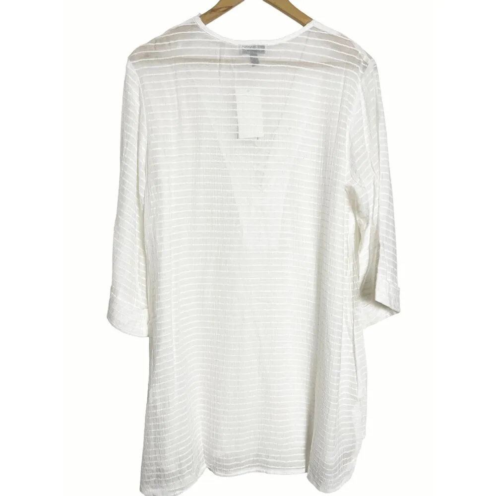 J Valdi Santa Barbara White Lace Up V - Image 4