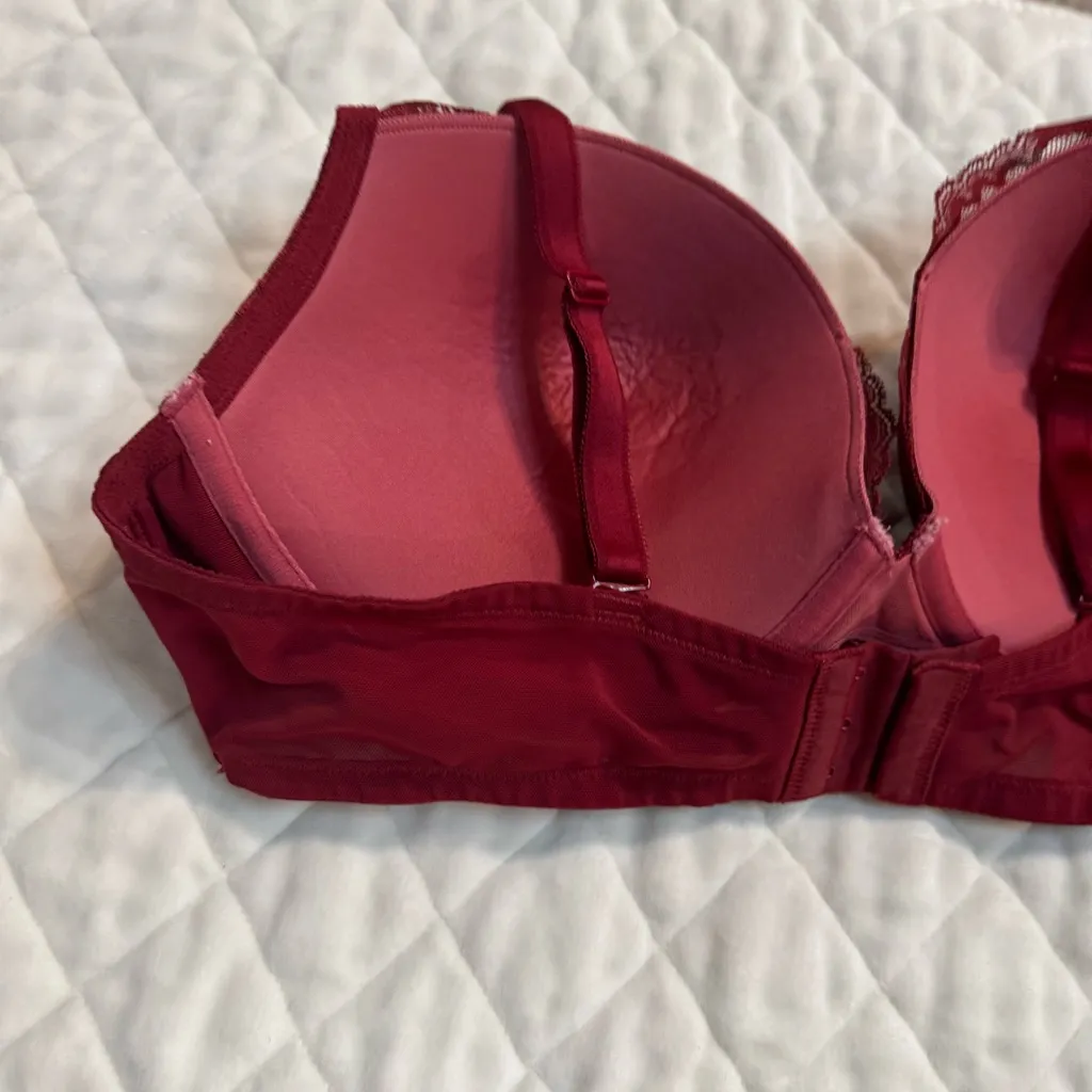 Torrid  Burgundy Lace Bra - Image 7