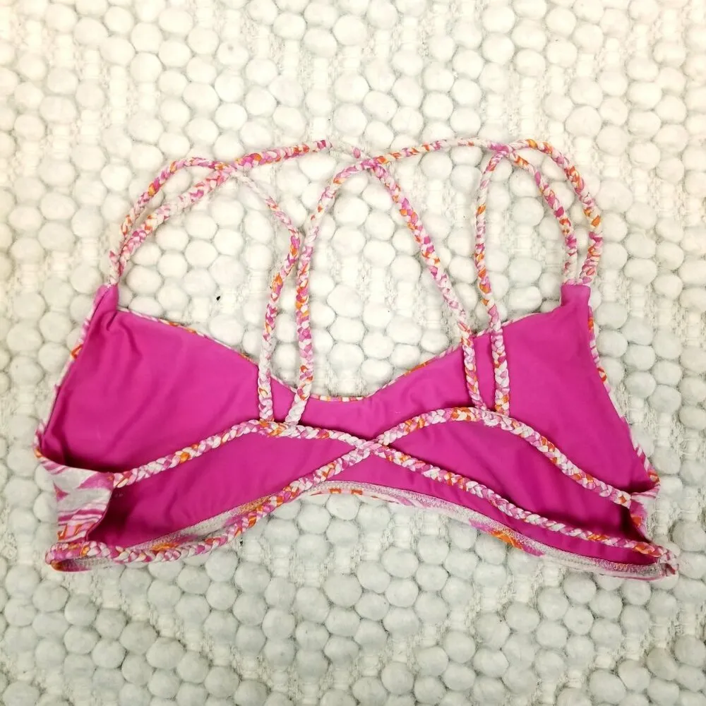 Frankies Bikinis Kaia Set Sherbet Pink Sz Large - Image 10