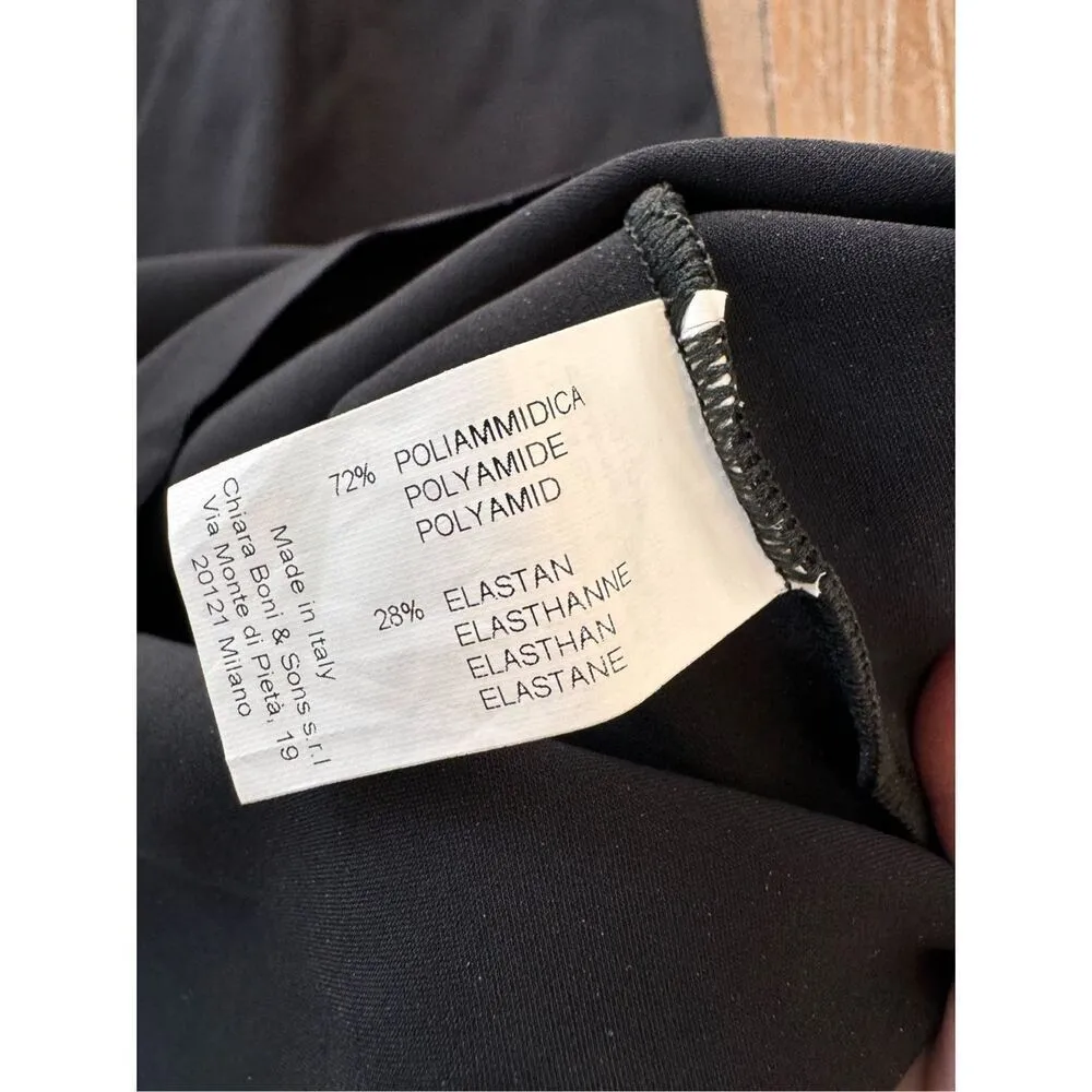 La Petite Robe Chiara Boni Black Lace Off The Shoulders Dress Italian 44 - Image 10