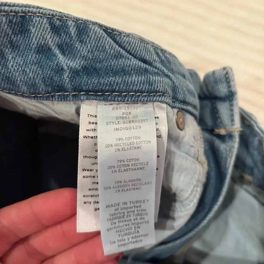 Good American Womens Denim High Rise Jeans Bootcut Distressed Size 8/29 RN151301 - Image 8