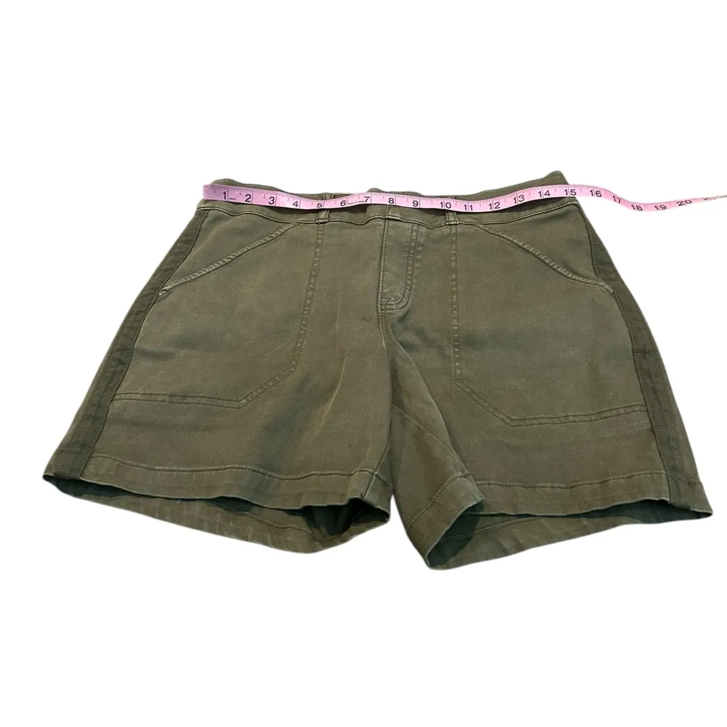 Spanx  army green twill shorts - Image 2