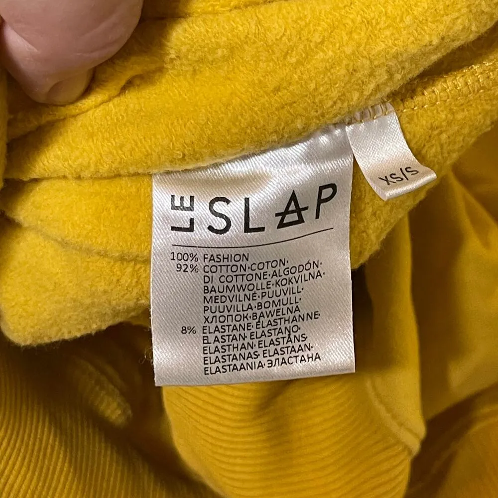 Le SLAP NECK Unisex yellow mustard turtleneck sweater sz XS / S - Image 4