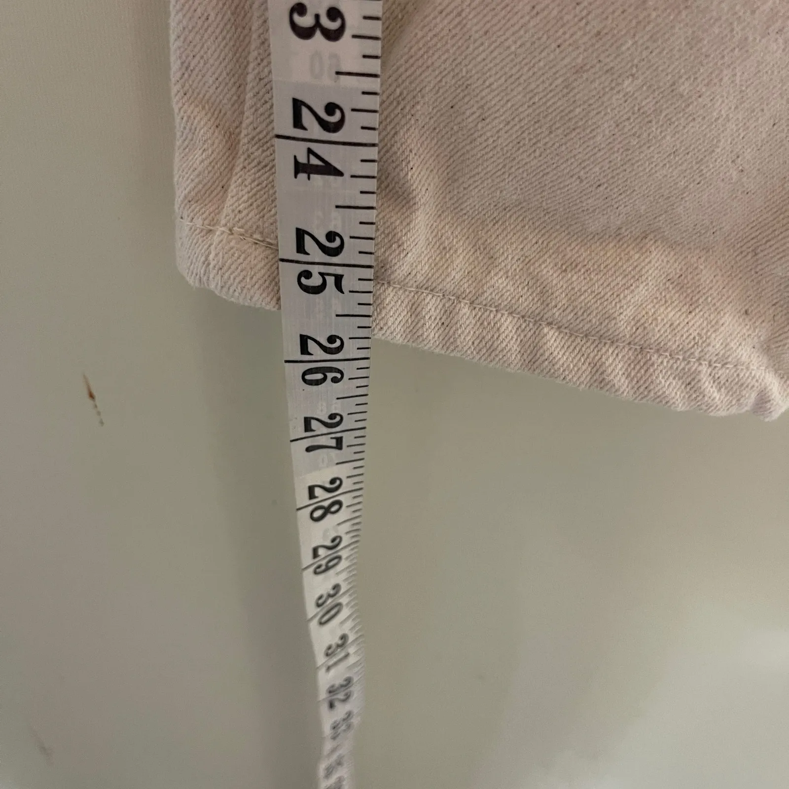 Still Here Tate Jeans Rainbow Cloud Jeans in Cream Bone Size 25 - Image 11