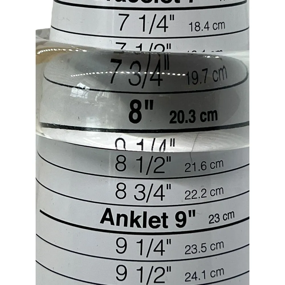 Rada Italy Anthropologie Amadea Bangle Bracelet Chunky Crystal Size 8 Funky NWOT - Image 5