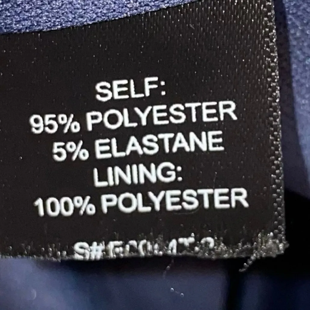 Mint Babe Blue V Neck Crushed Velvet Spaghetti Strap Blouse Size L - Image 4