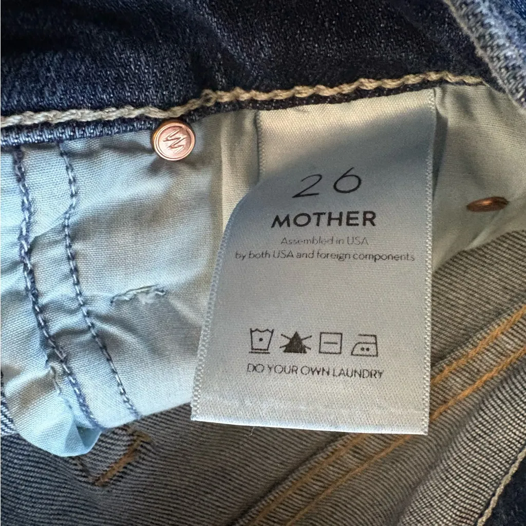 MOTHER The Mid Rise Dazzler Ankle In Pardon My French
Size‎ 26 Blue - Image 4