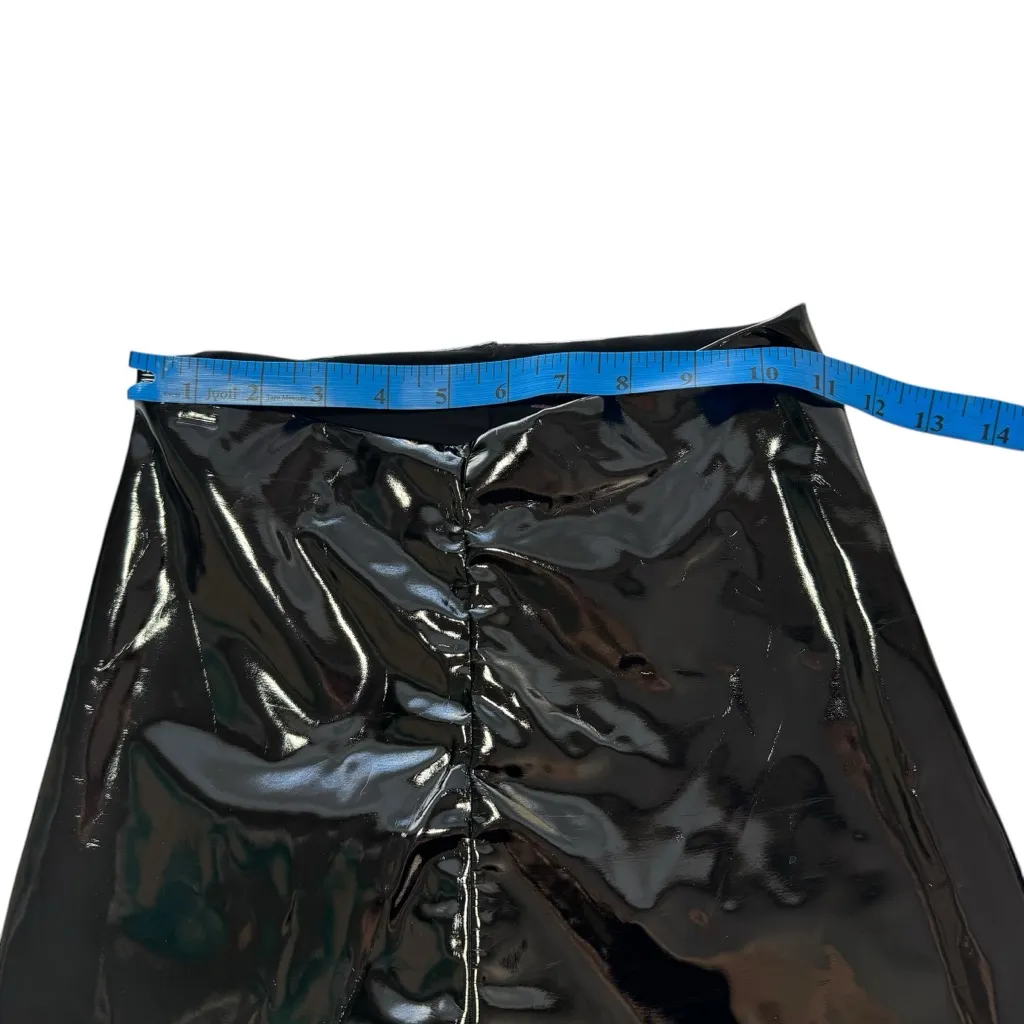 COMMANDO‎ Faux Patent Leather Legging Shiny Raw Hem Compression Fitted Small S - Image 10