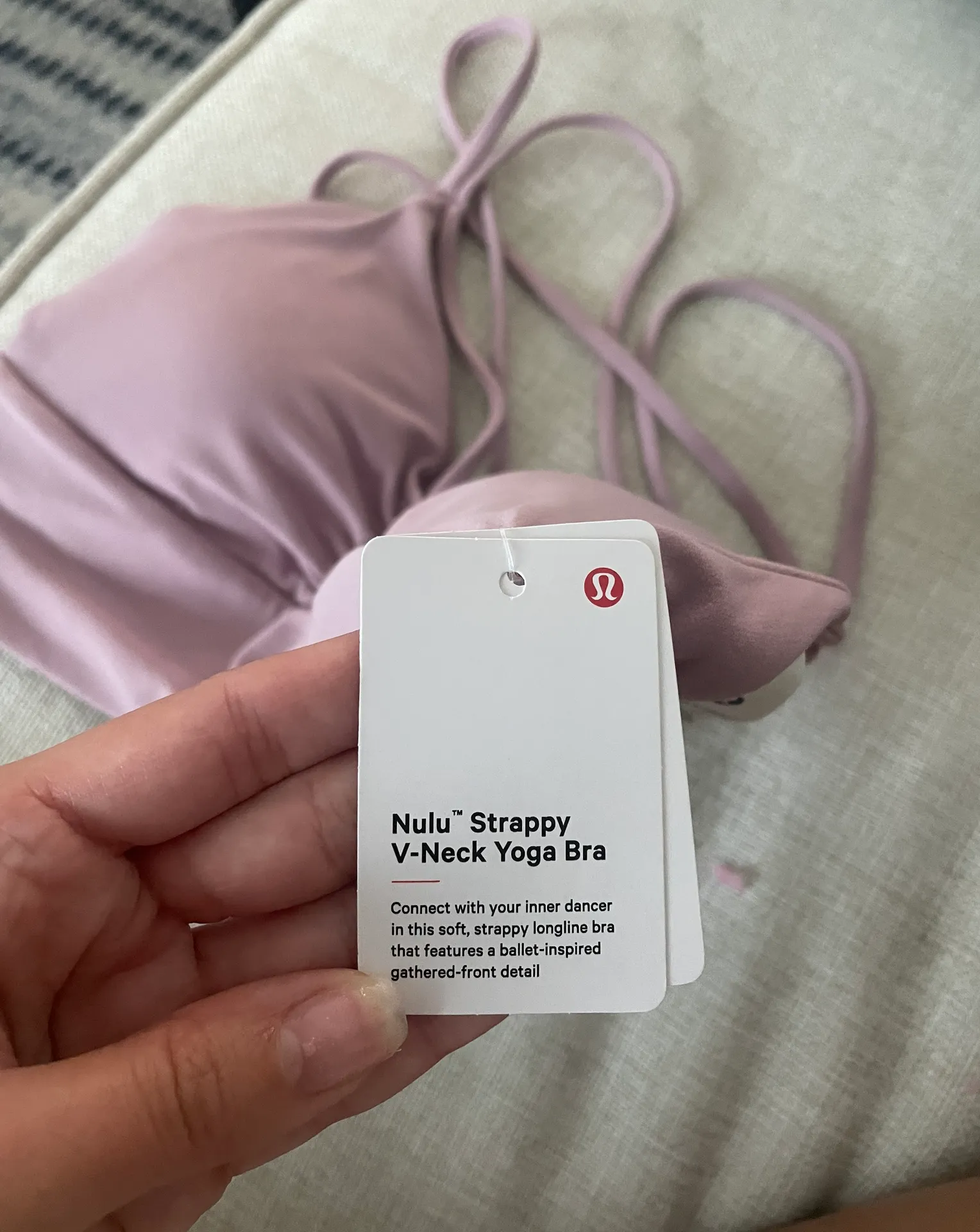 Strappy V-Neck Sports Bra - Image 3