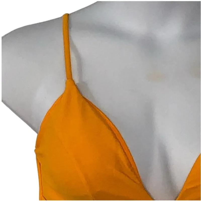 No Boundaries Dark Golden Yellow Bikini Top XL – Full Coverage, Adjustable - Image 6