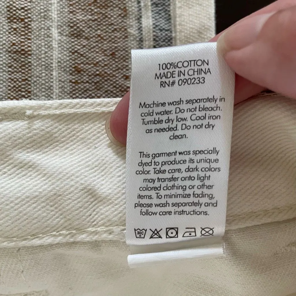 PacSun White Cargo Dad Jeans $60 28 - Image 10