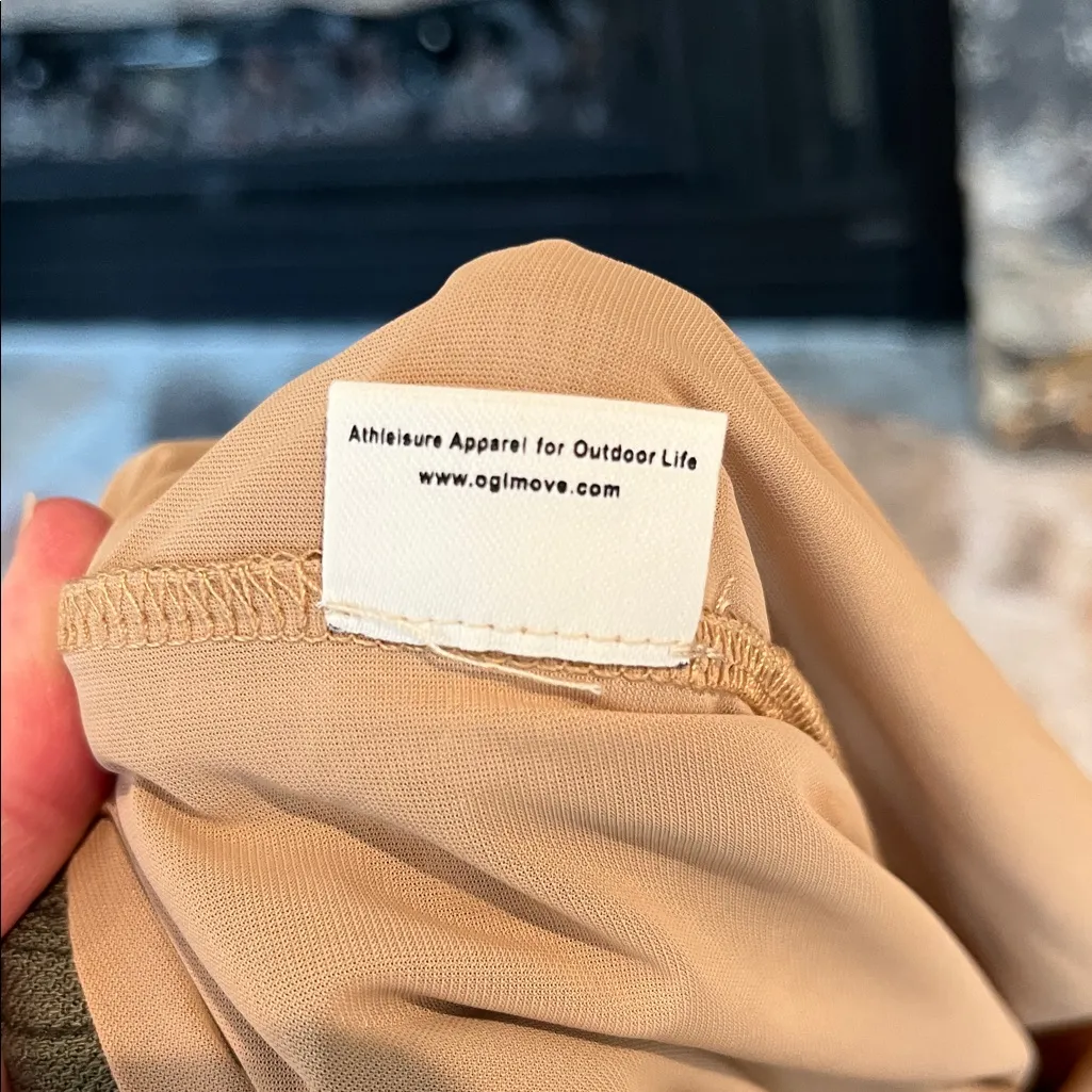 OGL wide Leg Flowy Green Drawstring Waist Pants New - Image 9