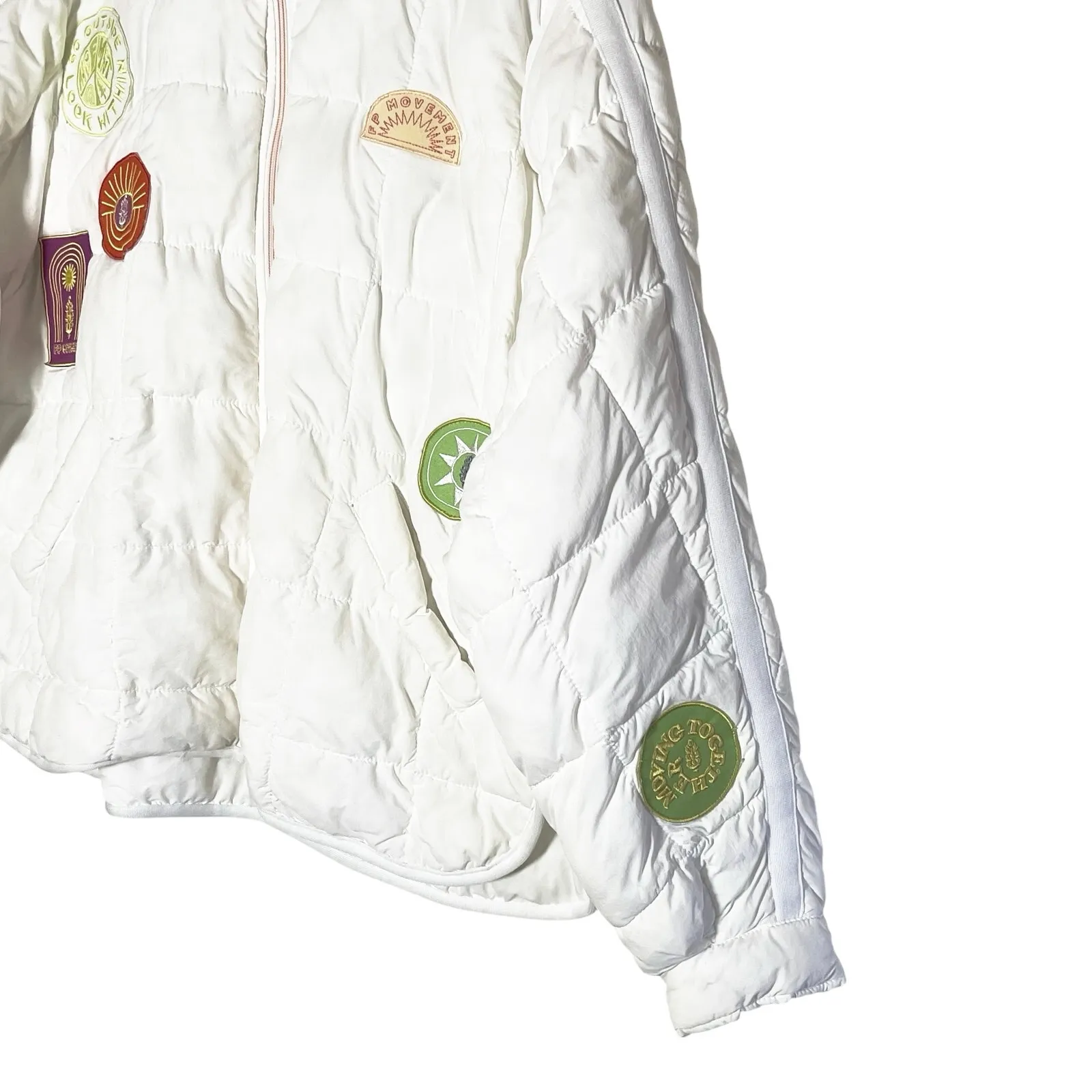 FREE PEOPLE Movement Limited Edition  Pippa Patch Puffer Jacket Small - Image 4