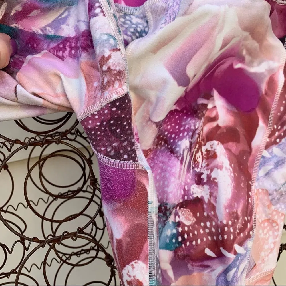 CALIA Energize Floral Printed 7/8 Leggings MEDIUM - Image 3
