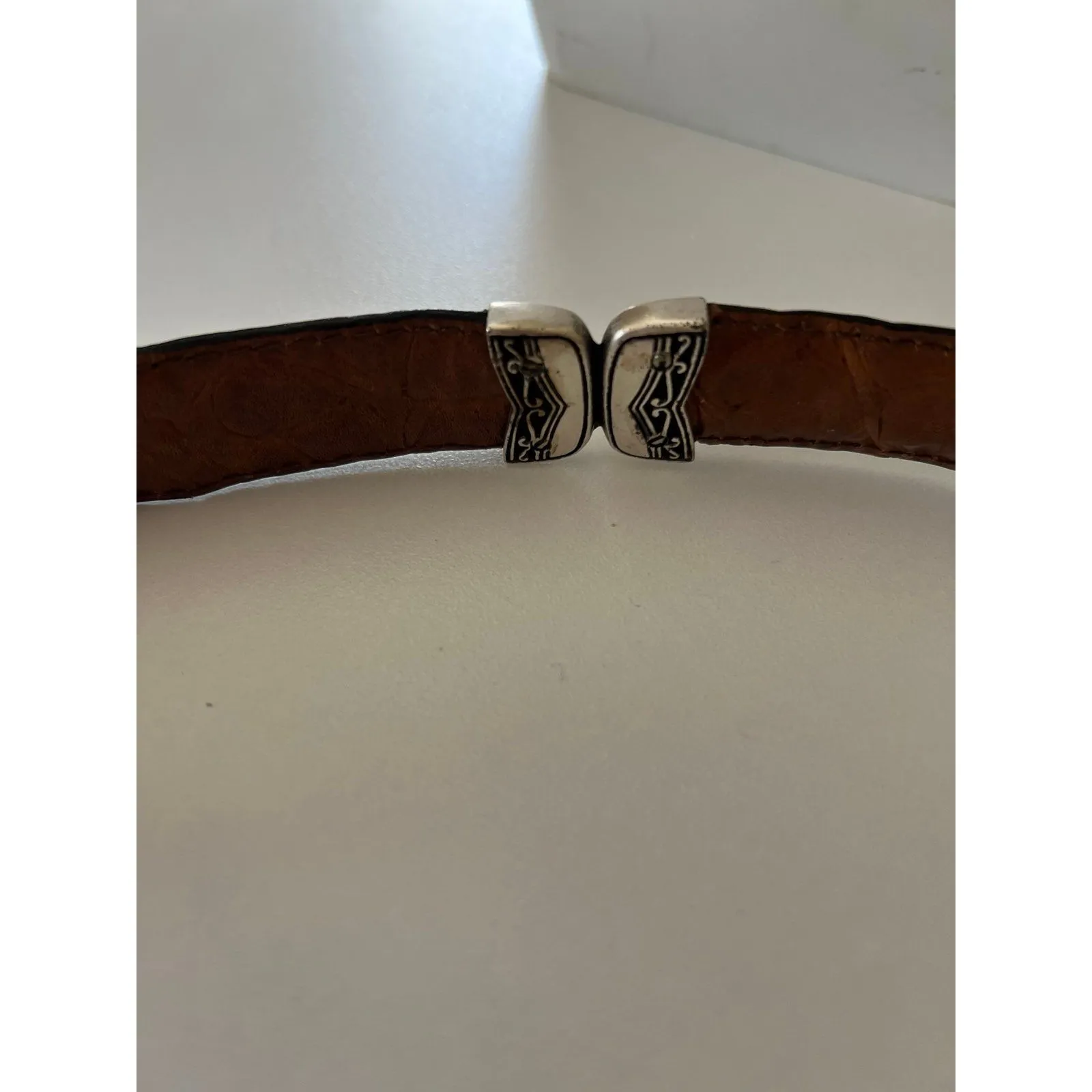 Vintage Women’s Black/Brown Reversible Belt - Image 4