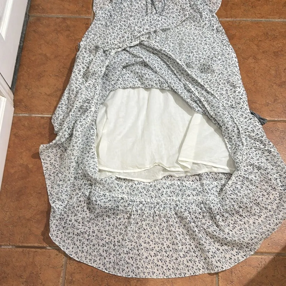 Ulla Johnson Anja Ruffle Dress Porcelain Floral Print Ruffle Sleeve Dress size 4 - Image 11