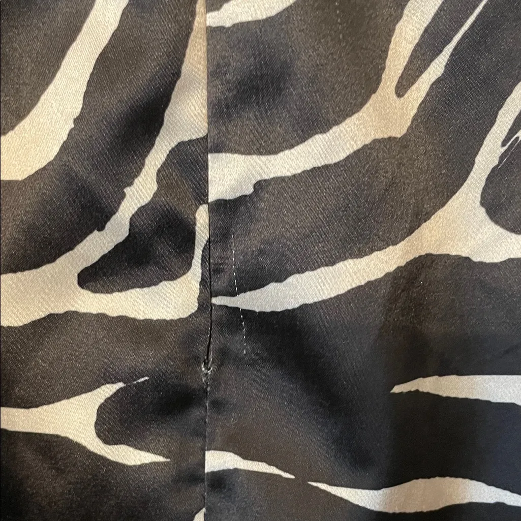 NWT Zara Monochrome Zebra Mini Dress Size Medium - Image 5
