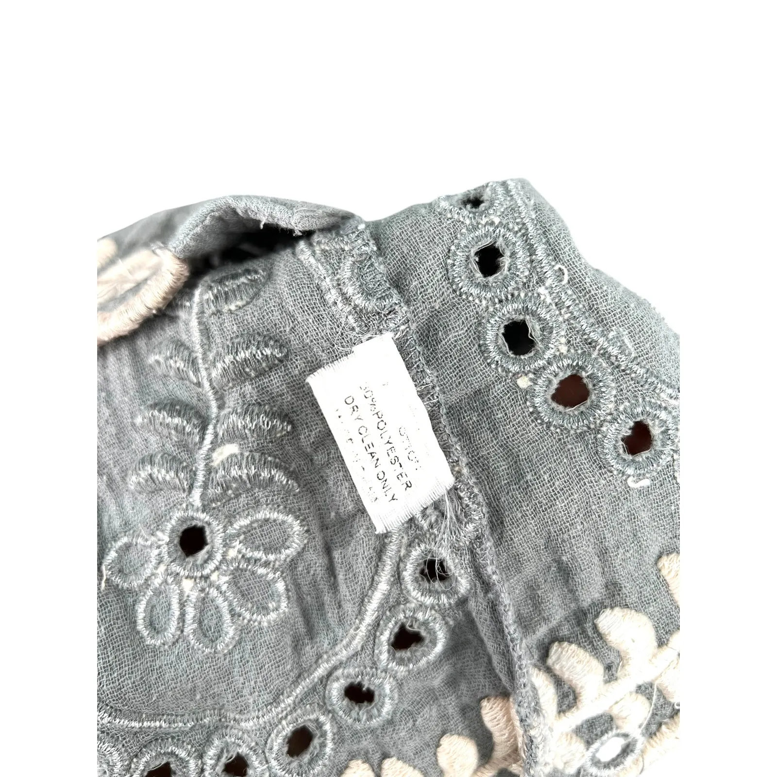 Azel Hazel hazel Anthroplogie SDress Cottage Core Eyelet Embroidered Shirt - Image 7