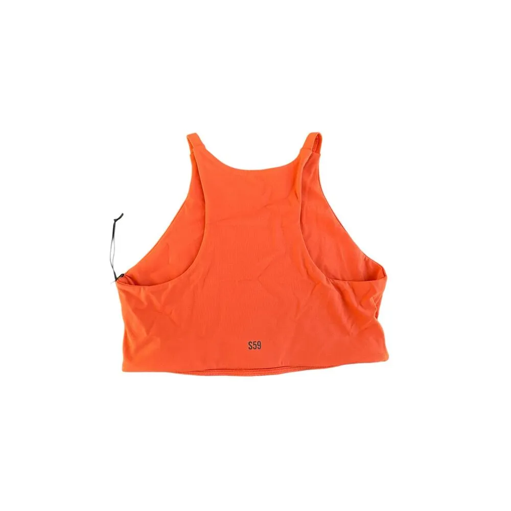 NEW Splits 59 Claudia Rigor Racerback Sports Bra Fire Orange Size Small - Image 6