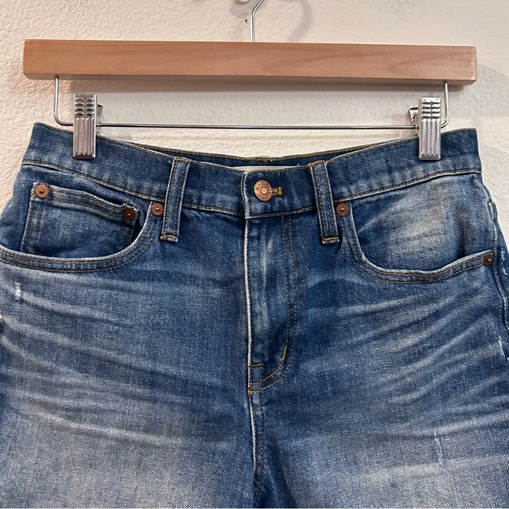 Madewell High-Rise Denim Shorts in Glenoaks Wash: Cutoff Edition Size 25 - Image 4
