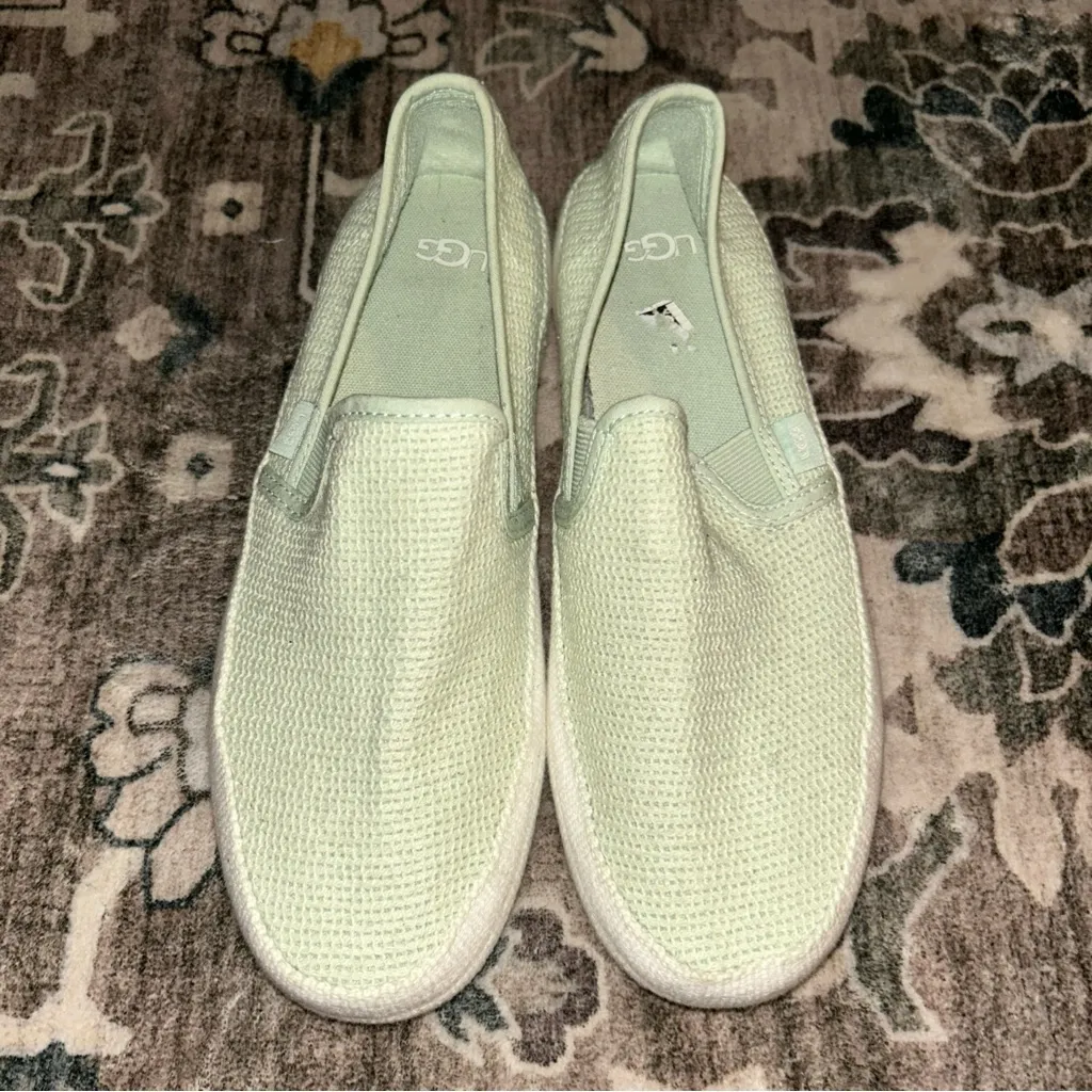 UGG Women's Light Green Slip-On Flats - Image 2