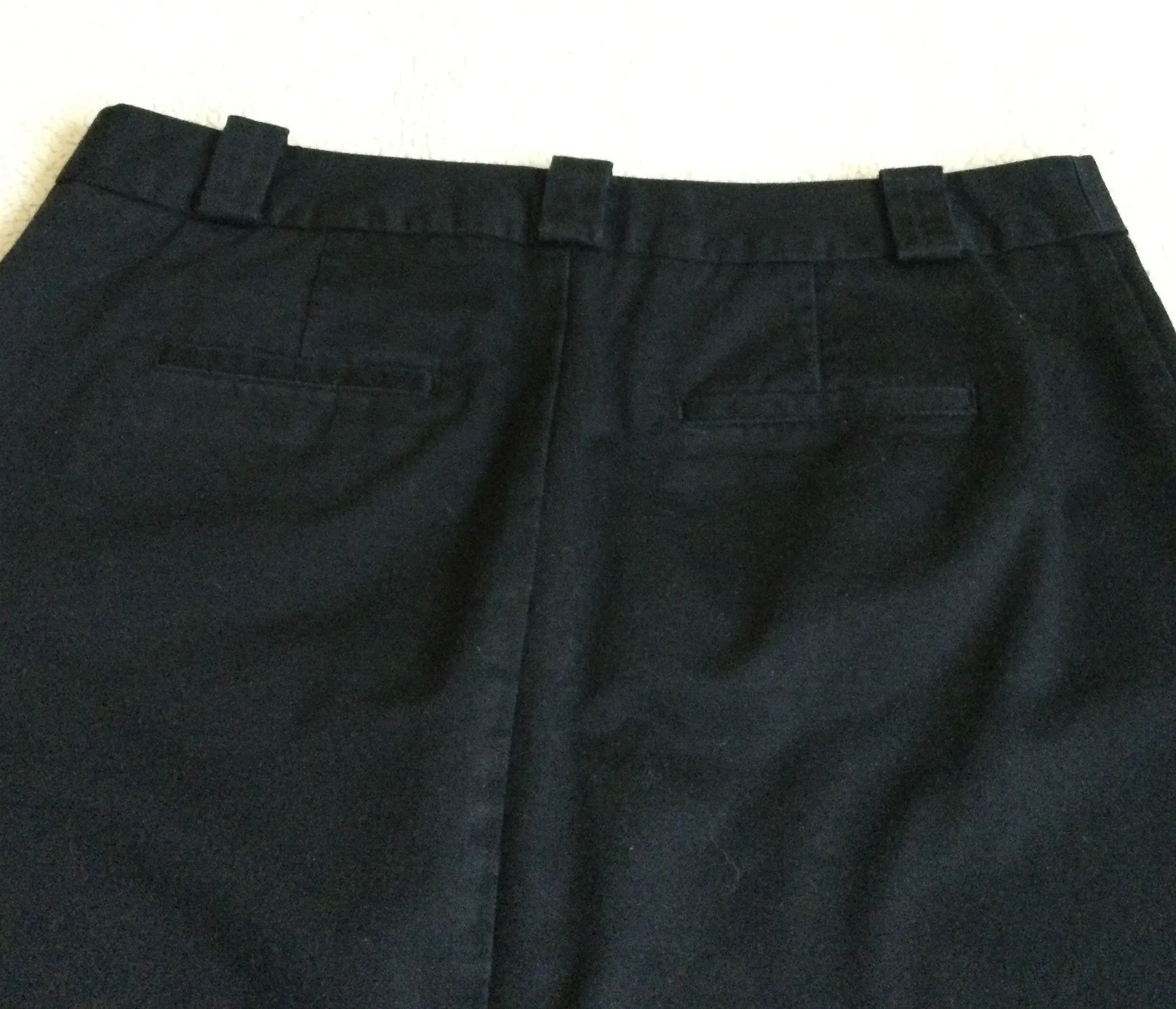 Vintage Y2K Black Chino Skirt Cotton - Sz 12 - Image 10