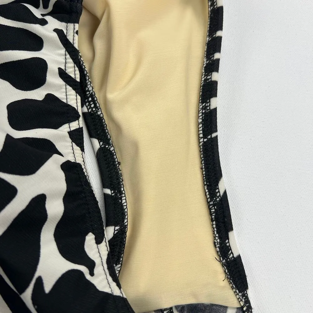 Miraclesuit One Piece Swim Suit Sonatina Go Boldly Black White Ruched Size 14D - Image 10