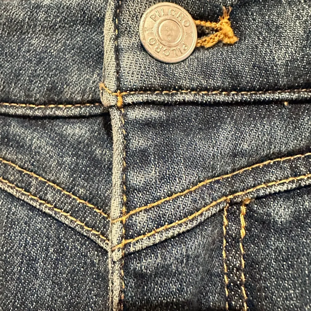 ANTHROPOLOGIE Pilcro Letterpress Chic Denim Blue Stretch Women's Jeans 25 - Image 5