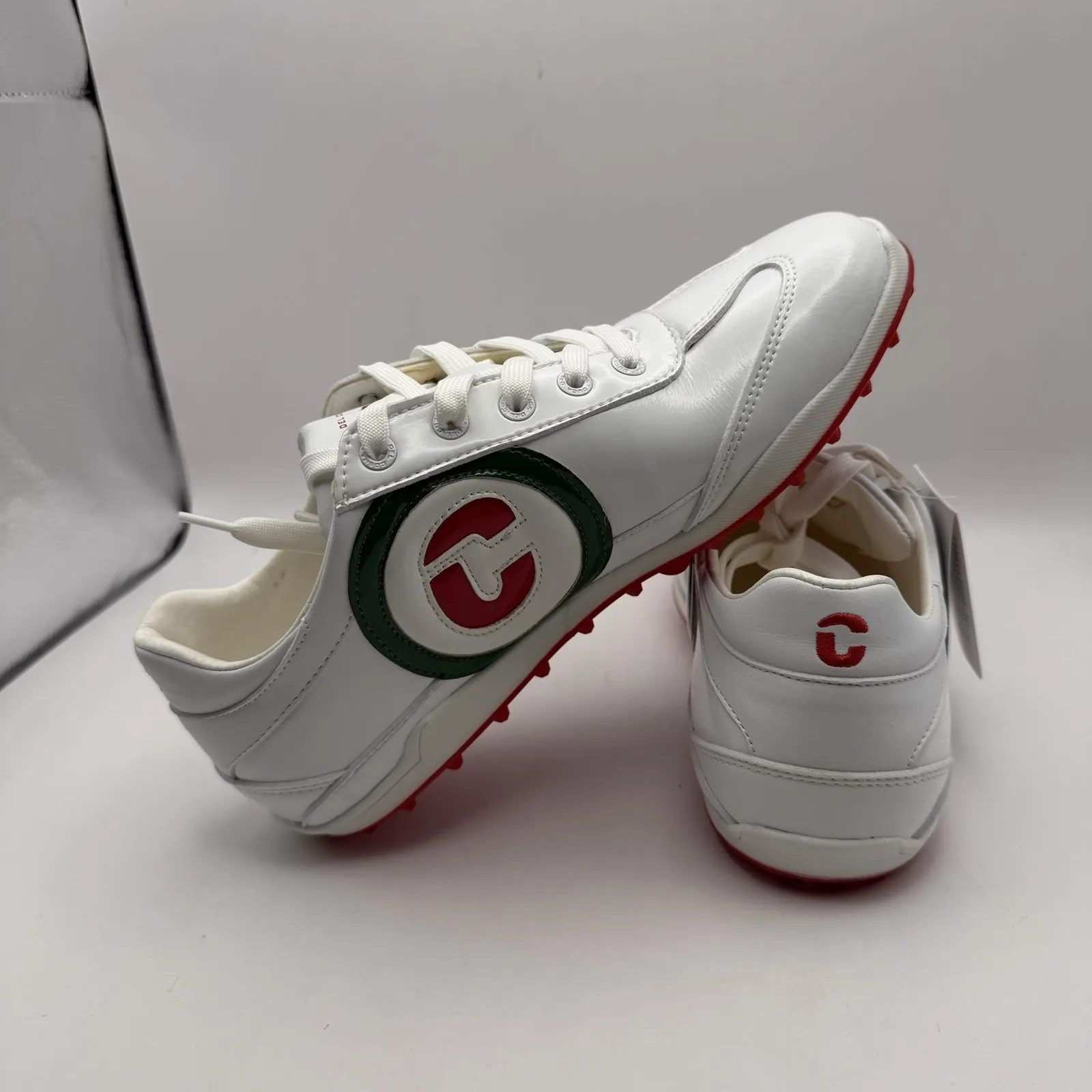 Diva Del Cosmo Women KUBANANEO WHITE/GREEN/RED spikeless waterproof golf shoes White Size 8.5 - Image 6