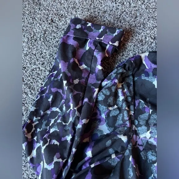 Zengery purple‎ and black leopard print raincoat size (2) large Purple - Image 9