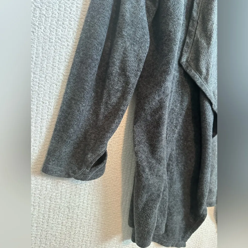 Cuddl Duds Womans‎ Fleecewear with Stretch hooded cozy Wrap Cardigan gray S/M - Image 3