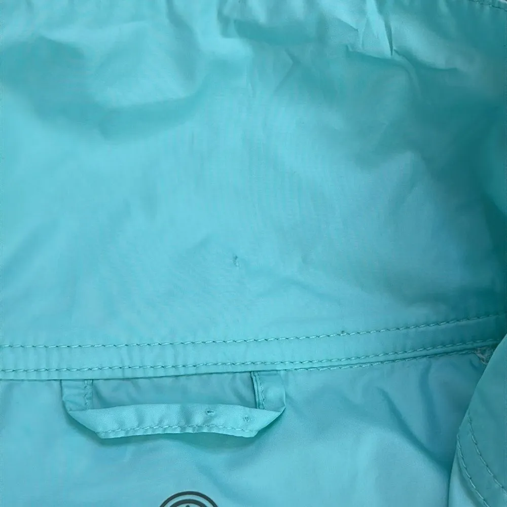 Peter Millar Element Wind 1/4 Zip‎ Golf Pullover Windbreaker Teal Size Small - Image 11