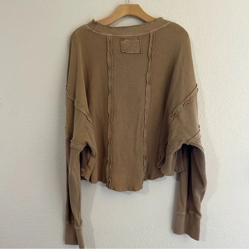 Free People // Ellie Oversized Slouchy Thermal Top - Image 7