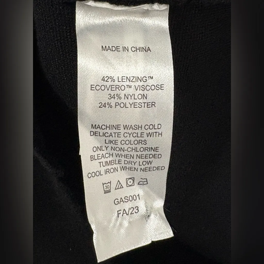 NWT Quince Eco-Knit Milano Stitch Oversized Shirt Jacket Black Sz M - Image 6