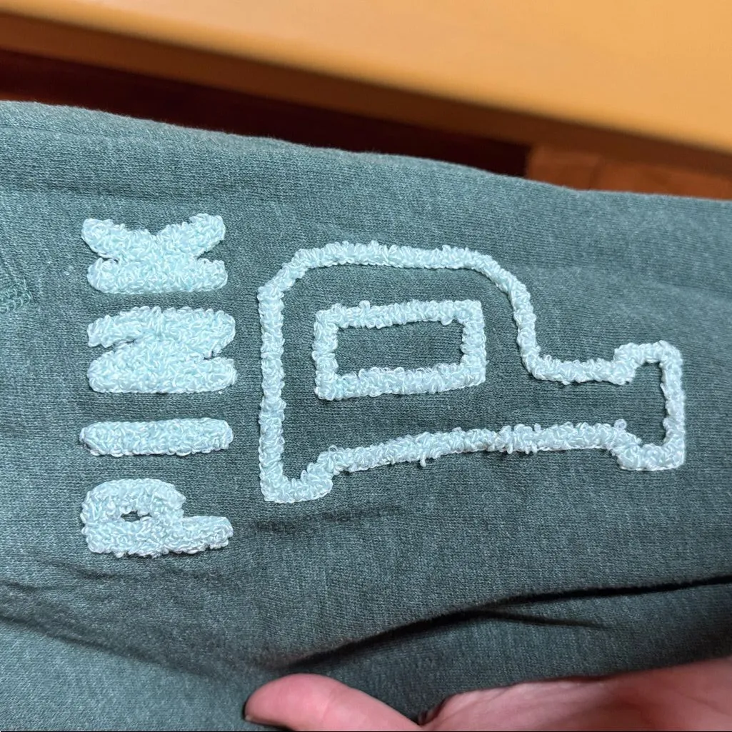 Y2K PINK Victoria’s Secret Forest Green Sweatpants Size XS Rare - Image 7