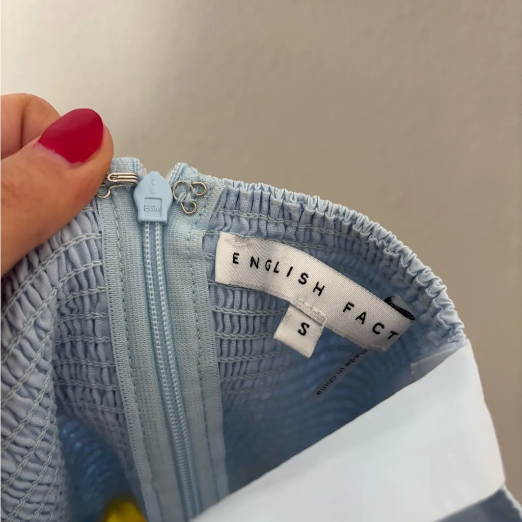 English Factory Colorblock Tiered Midi Dress - Image 2