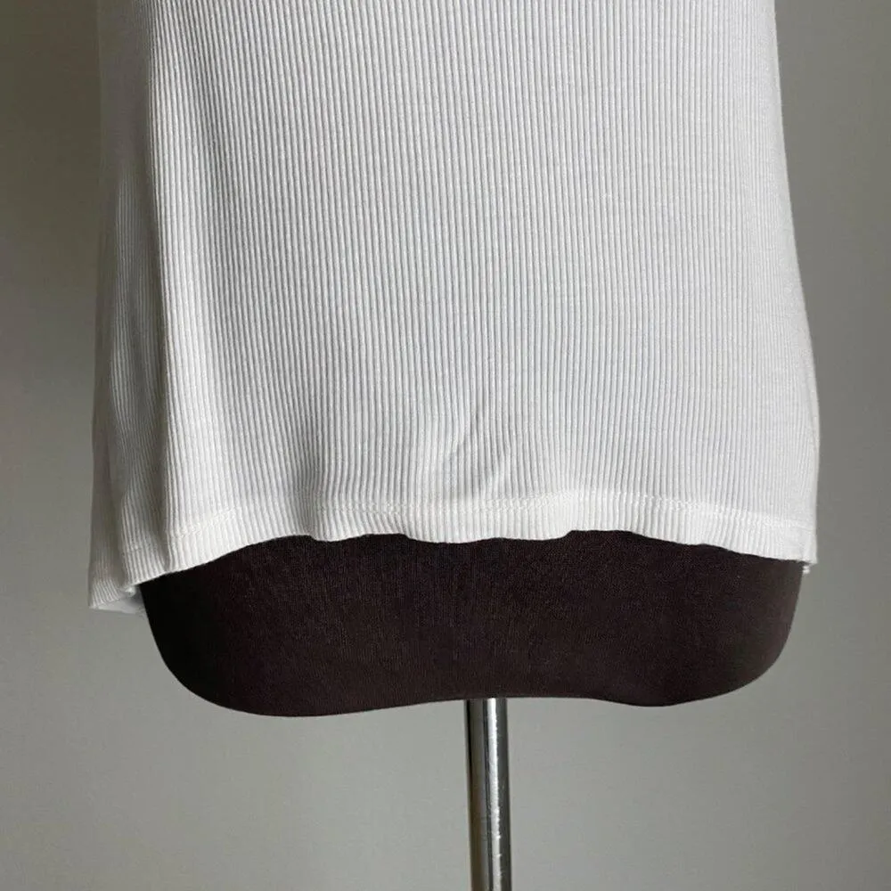 Forever 21 top short sleeve‎ ribbed casual lounge size S - Image 9