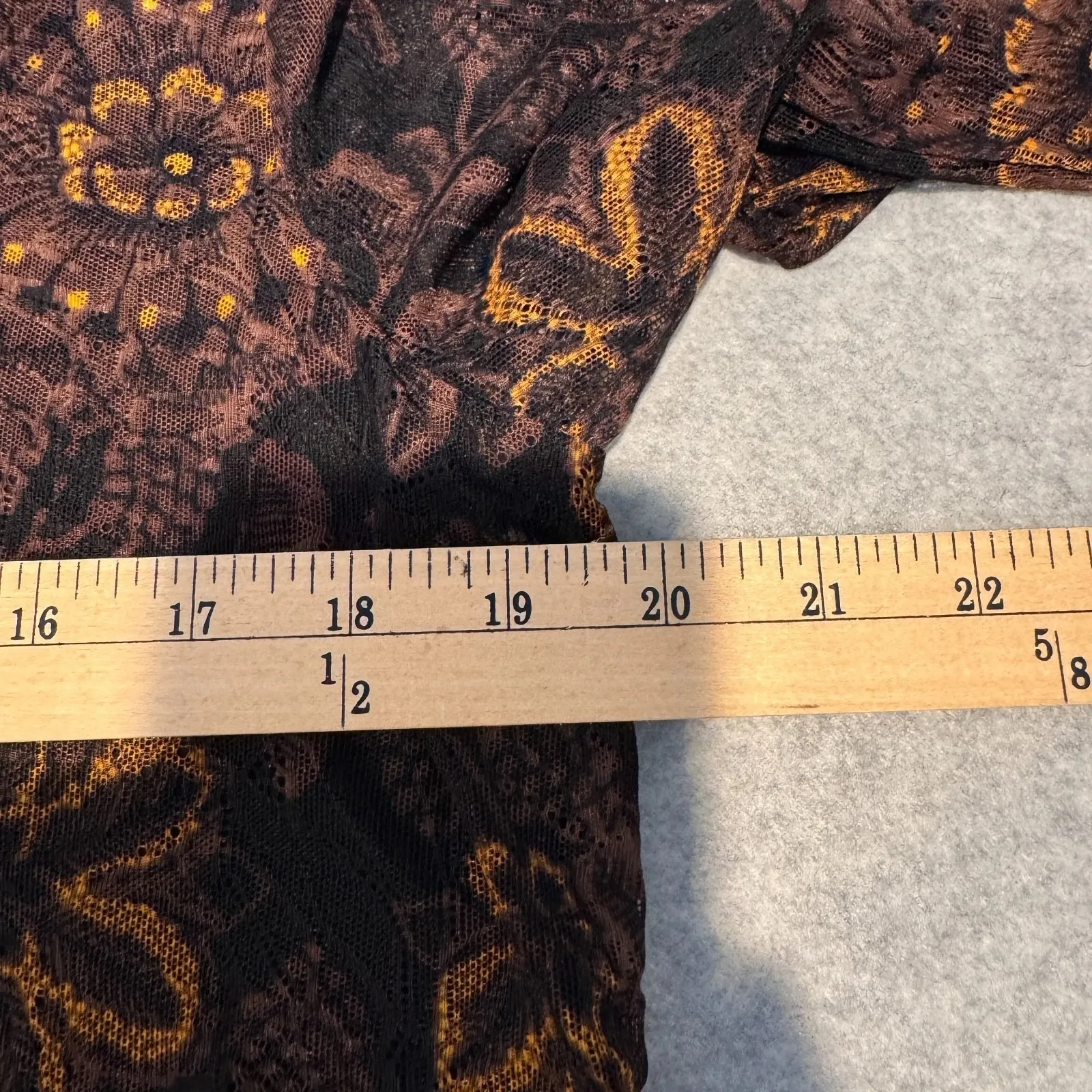 Jane + Delancey Button Front Fall Shirt Womens Medium Brown Black Whimsigoth - Image 11