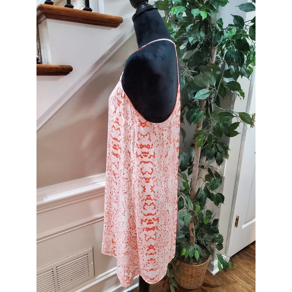 Collective Concepts Womens Orange Racer Back Sleeveless Knee Length Dress Size M - Image 6