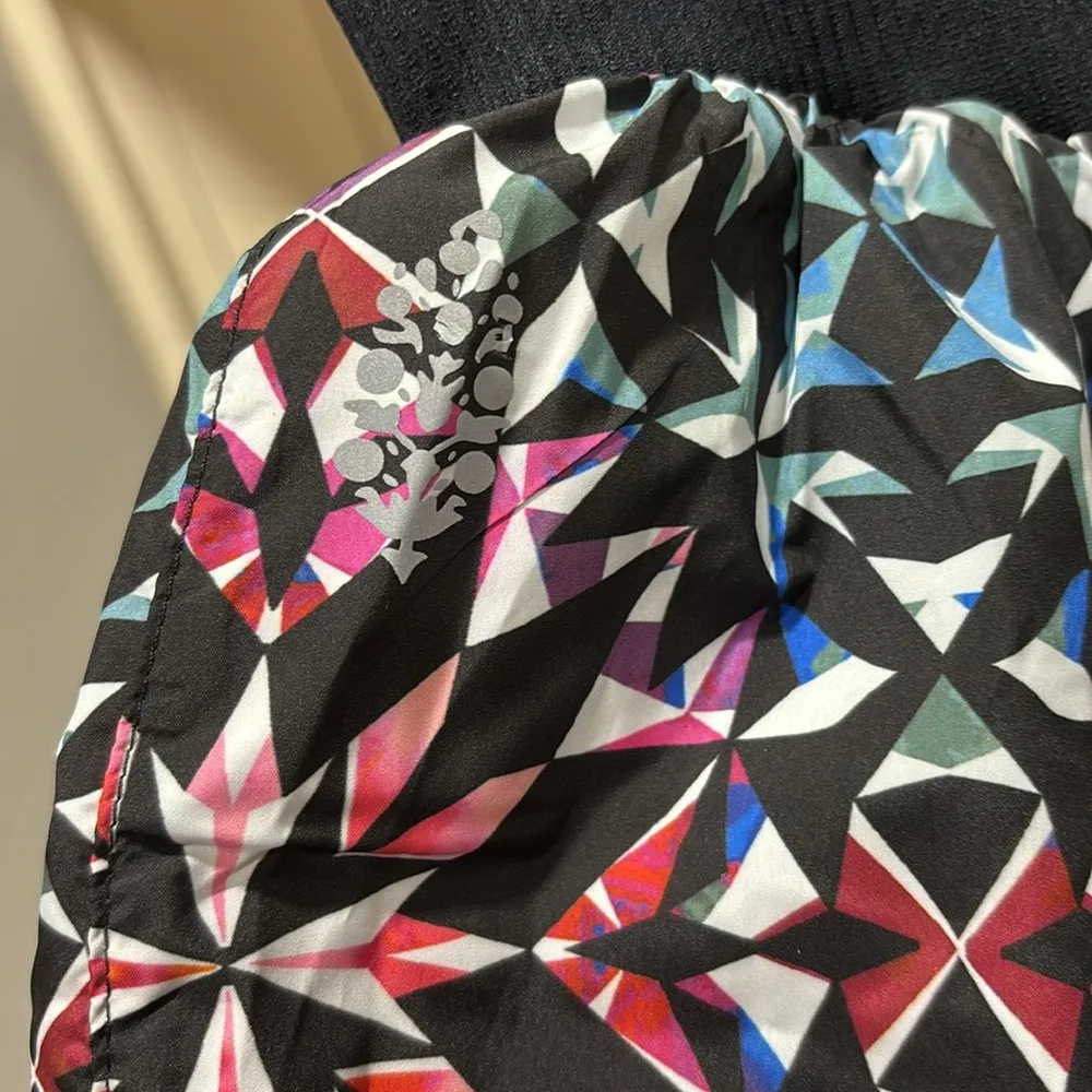 Free People FP Movement Carpe Diem Printed Shorts NWT Black - Image 7