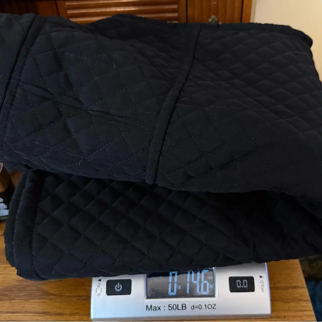 Izod Black Quilted Vest Women’s Size Medium Zip Up Classic - Image 9