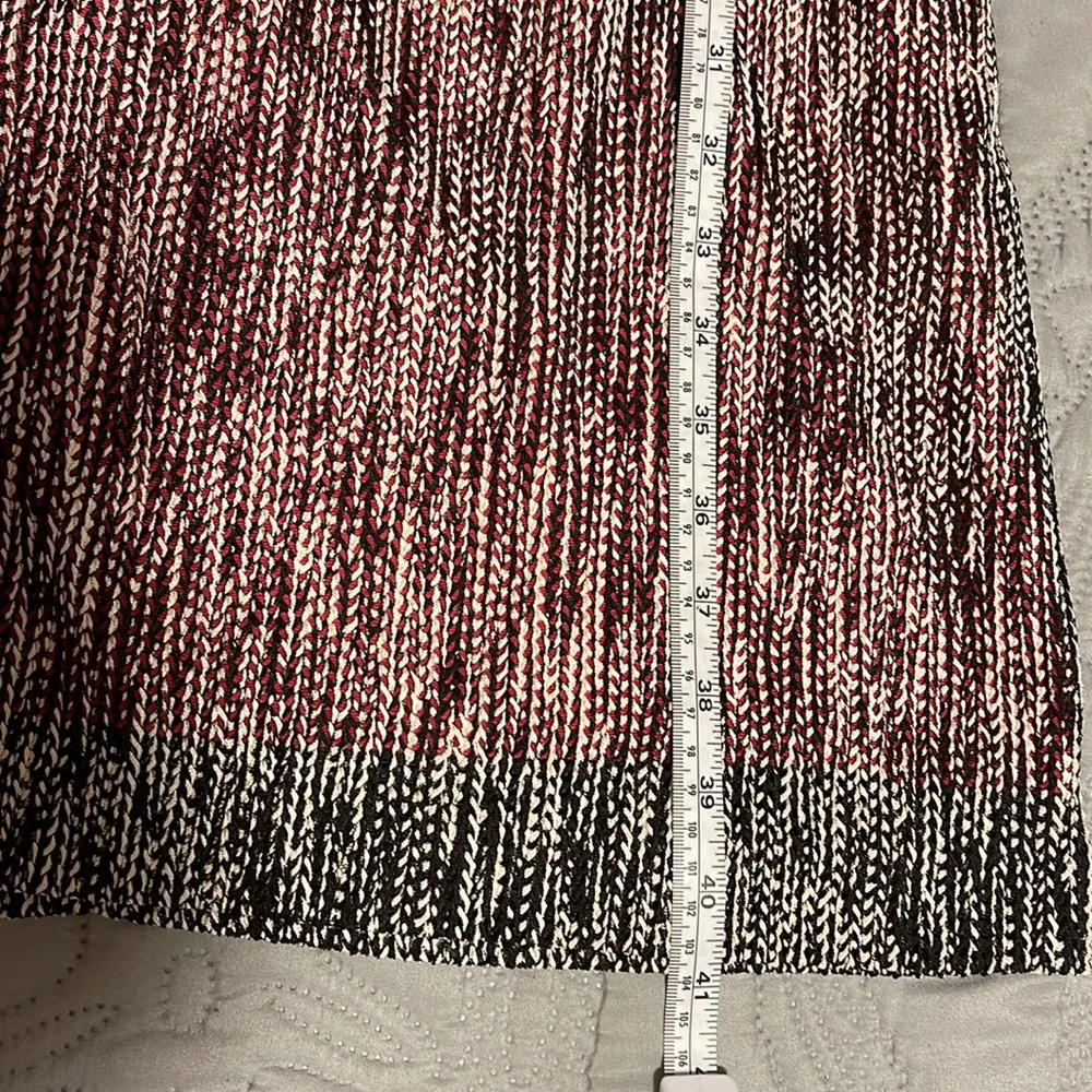 Preowned Anne Klein Textured Woven Belted Sheath Dress - Image 6