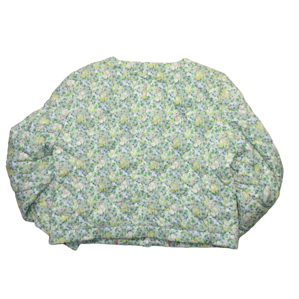NWT J. Crew Quilted Louisa Lady Jacket in Ivory Colour Fields Liberty Floral 2 - Image 6