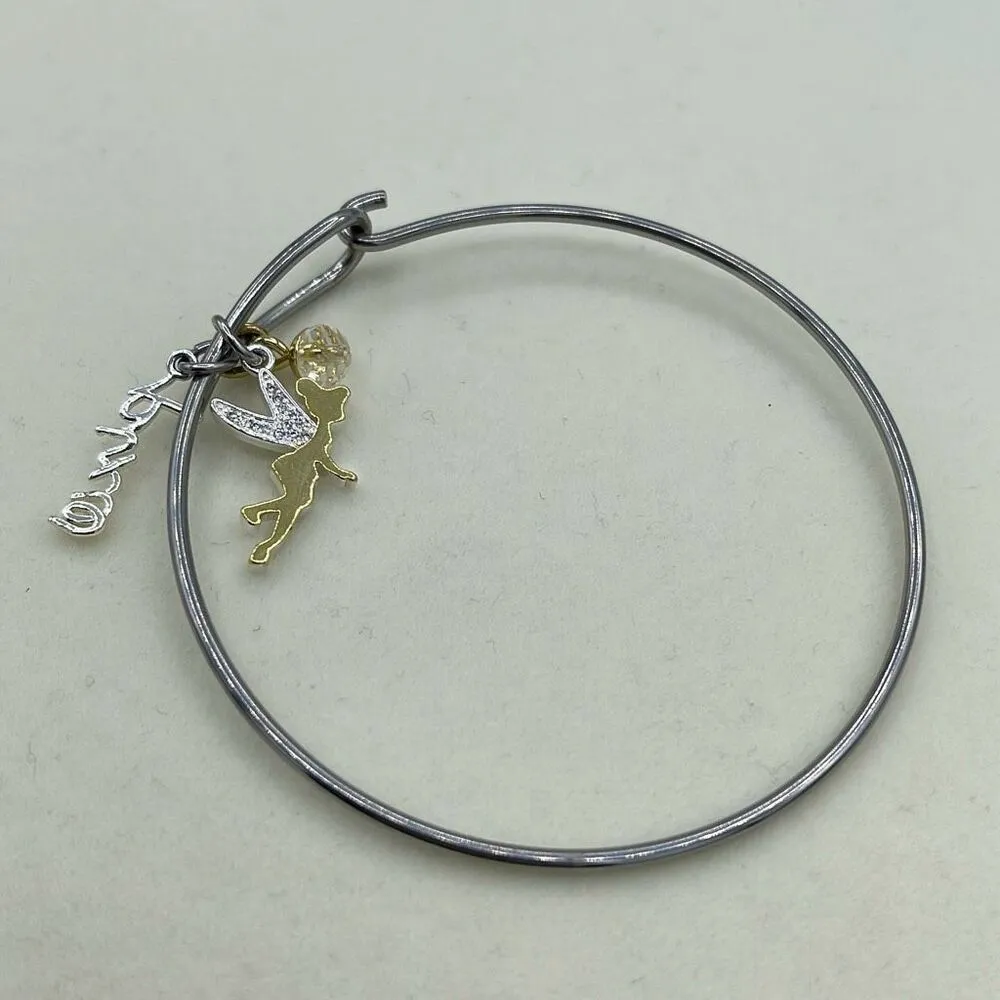 Disney Tinker bell, Pixies , Crystal 8” bracelet Silver - Image 2