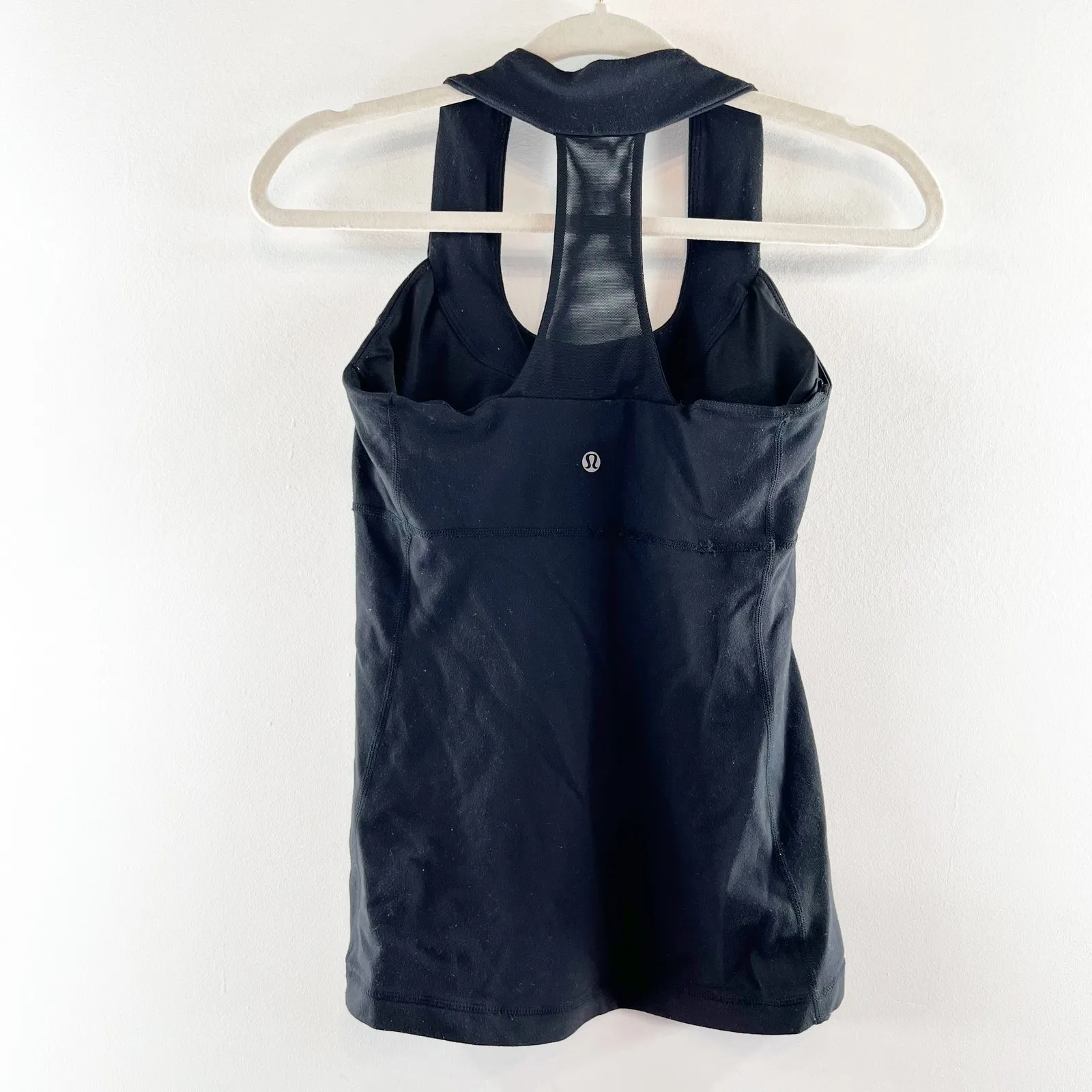 Lululemon Scoop Neck Workout Tank Top Black 6 - Image 7