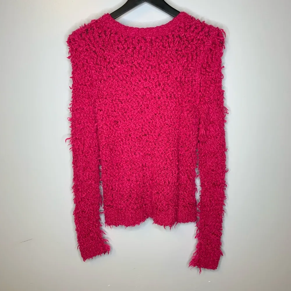 Free People September Song Pink Pullover Sweater Size S - Image 3