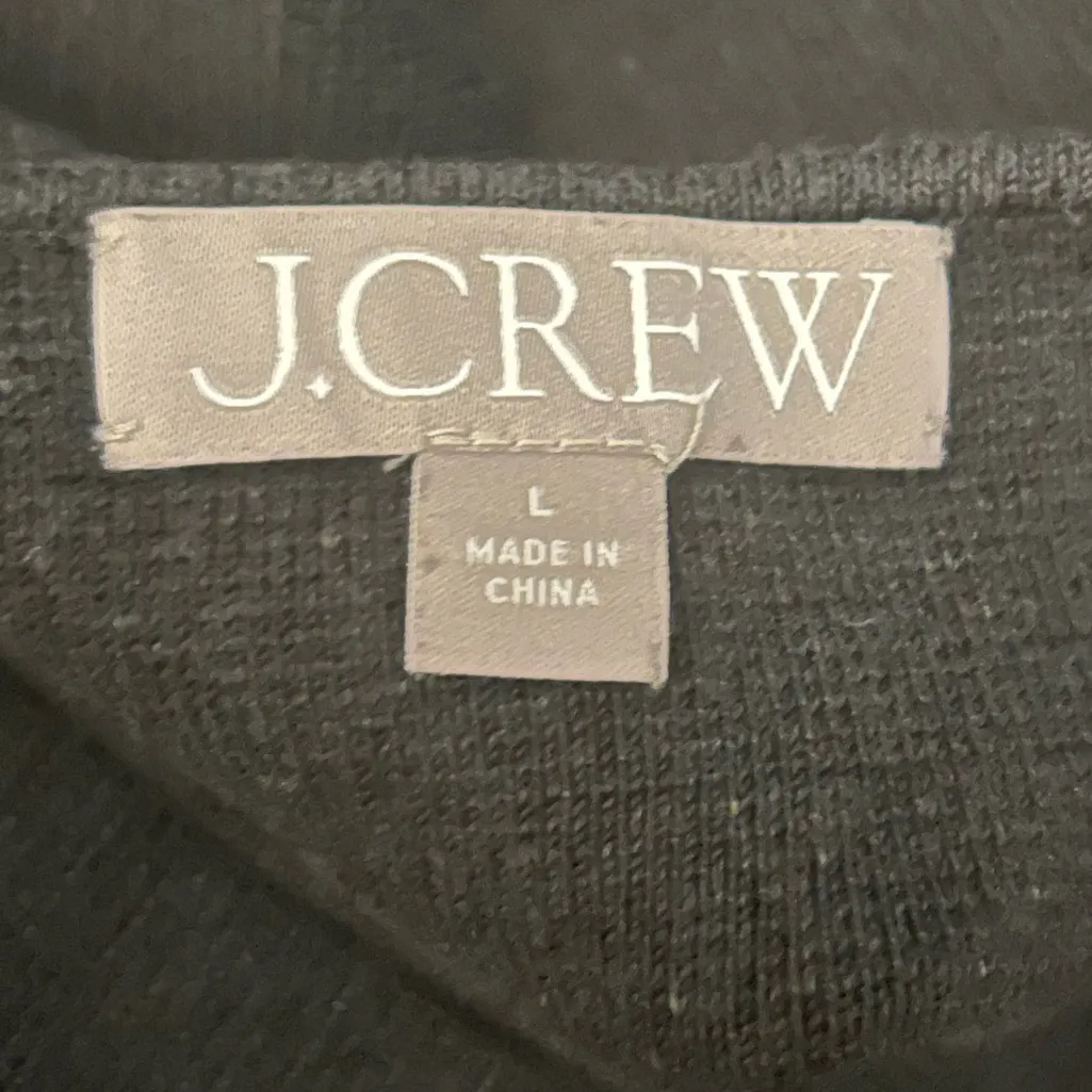 J. Crew Squareneck mini sweater-dress black Sz Large Minimalist Quiet Luxury - Image 7